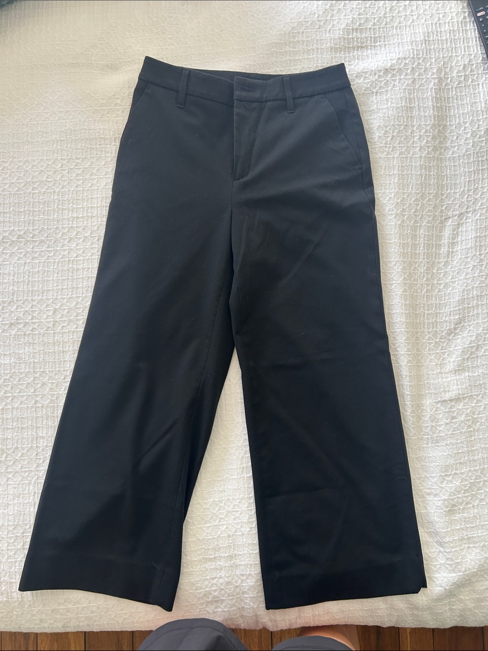 Banana Republic Women's Black Wide-Leg Trousers